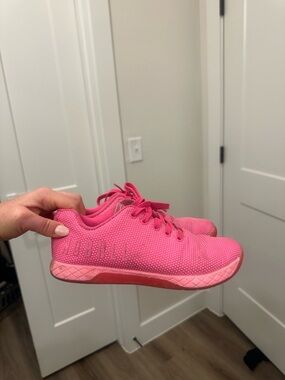 NOBULL Pink Athletic Sneakers - Bright Pink Mesh Trainers